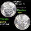 Image 1 : 1900-o Morgan Dollar $1 Grades GEM Unc