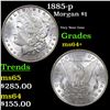 Image 1 : 1885-p Morgan Dollar $1 Grades Choice+ Unc
