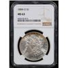 Image 2 : NGC 1884-o Morgan Dollar $1 Graded ms63 BY NGC