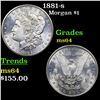 Image 1 : 1881-s Morgan Dollar $1 Grades Choice Unc