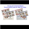 Image 1 : 1988 & 1989 United States Mint Set in Original Government Packaging