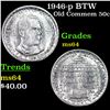 Image 1 : 1946-p BTW Old Commem Half Dollar 50c Grades Choice Unc