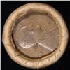 Image 2 : Mixed small cents 1c orig shotgun roll, 1916-d Wheat Cent, 1883 Indian Cent other end, Brinks Wrappe