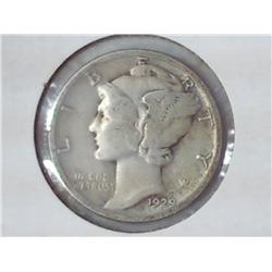 1929 Mercury Dime