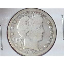 1903 Barber Quarter