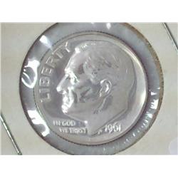 1961 Roosevelt Dime (Proof)