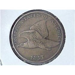 1857 Flying Eagle Cent (VF)