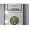 Image 1 : 2005-D Sacagawea Dollar NGC MS66SMS