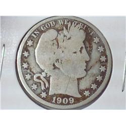1909 Barber Half Dollar