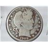 Image 1 : 1909 Barber Half Dollar