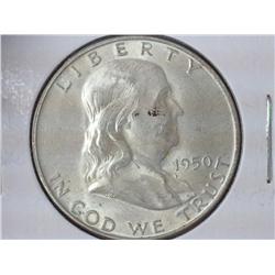 1950-D Franklin Half Dollar