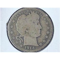 1914 Barber Quarter