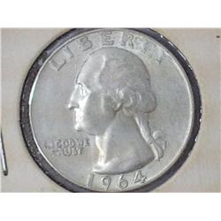 1964-D Washington Silver Quarter (Filled D)