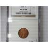 2008 Lincoln Cent NGS MS66RB