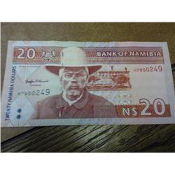 20 Namibia Dollar Currency Note