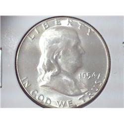 1954 Franklin Half Dollar (UNC)