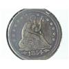 Image 1 : 1854 With Arrows Seated Liberty Quarter (VF)