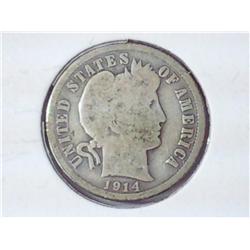1914 Barber Dime