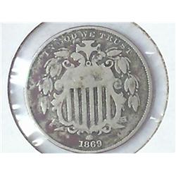 1869 Shield Nickel
