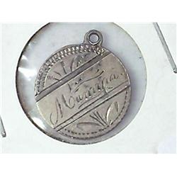 Love Token Made From 1850 Seated Liberty 1/2 Dime