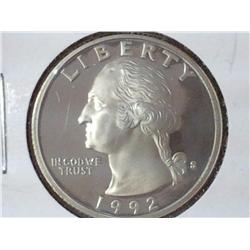 1992-S Washington Quarter (GEM Proof)