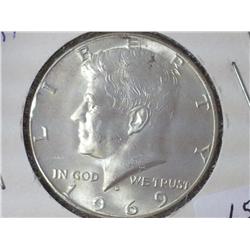 1969-D Kennedy Half Dollar (UNC) 40% Silver