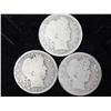 Image 1 : 3 Assorted Barber Quarters