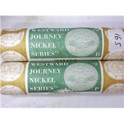 2004-P And 2004-D Westward Journey Nickel Rolls