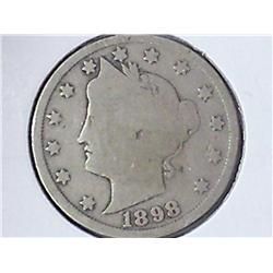 1898 Liberty "V" Nickel