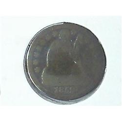 1852 Seated Liberty Dime
