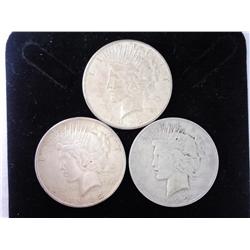 1922, 1922-D And 1922-S Peace Silver Dollars