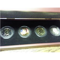 Kennedy Half Dollar Set (Gold Plated, Colorized)
