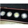 Image 2 : Kennedy Half Dollar Set (Gold Plated, Colorized)