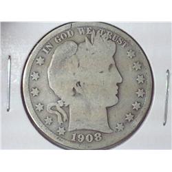 1908 Barber Half Dollar