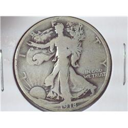 1918-S Walking Liberty Half Dollar
