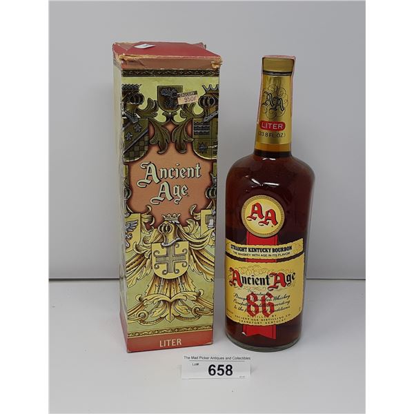 Ancient Age Bourbon In Box 1L Sealed Bottle
