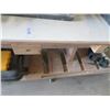 Image 2 : 10' Wood Work Table On Wheels