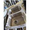Image 2 : 5-S/S 2 Comp Sink 32" x 20 1/2" - 5 X $