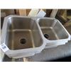 Image 1 : 3-S/S 2 Comp Kitchen Sink - 3 X $