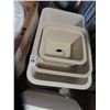 Image 1 : 4-Corian Assorted Size Sink - 4 X $