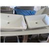 Image 2 : 4-White Undermount Vanity Sinks - 4 X $