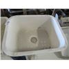 Image 1 : Corian Beige Undermount Double Pot Sink