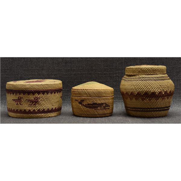 MAKAH/NOOTKA INDIAN BASKETS