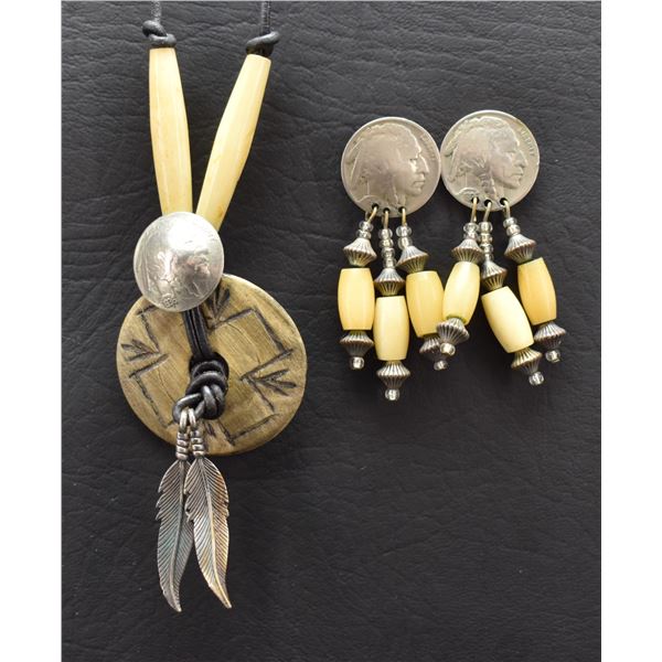 NECKLACE AND EARRINGS