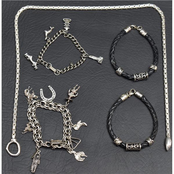 FIVE PIECES OF JEWELRY