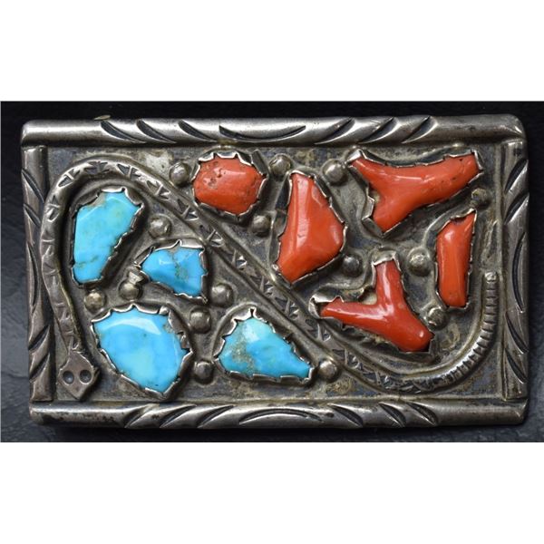 ZUNI INDIAN BUCKLE (ANGIE CALAVAZA)
