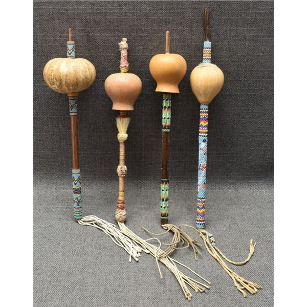 PLAINS INDIAN PEYOTE RATTLES