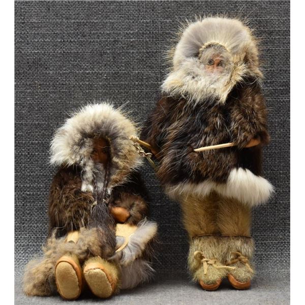 ESKIMO INDIAN HIDE DOLLS