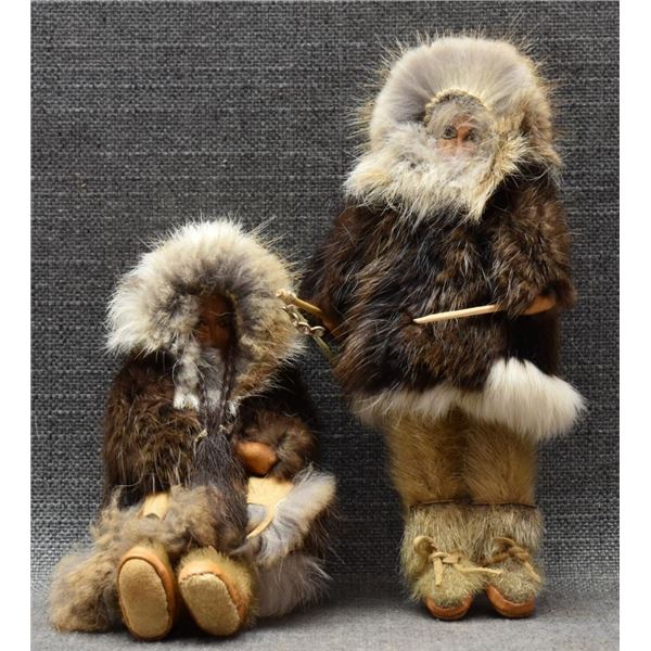 ESKIMO INDIAN HIDE DOLLS