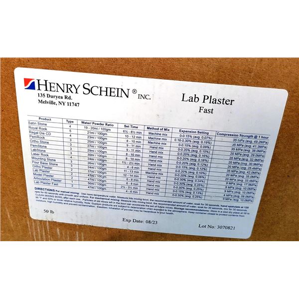 50lbs Case Of Plaster Paris Fast Setting, For Casting